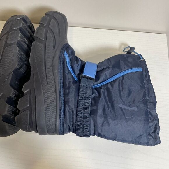 Sorel Flurry Winter Snow Boots Black/ Bright Blue Size US 6 No Lining Round Toe - Picture 7 of 12